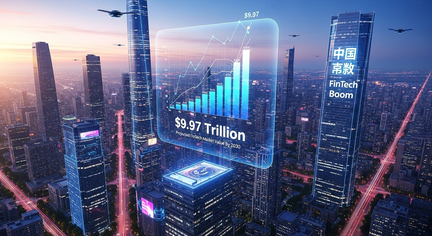 China’s Fintech Market Projected To Reach $9.97 Trillion by 2030