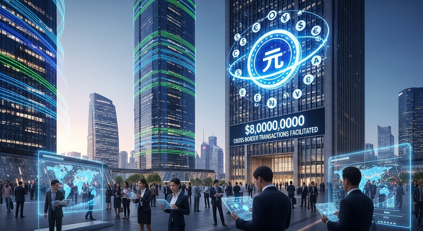 China’s Digital Yuan Hub In Shanghai To Facilitate $8 Billion In Cross-Border Transactions