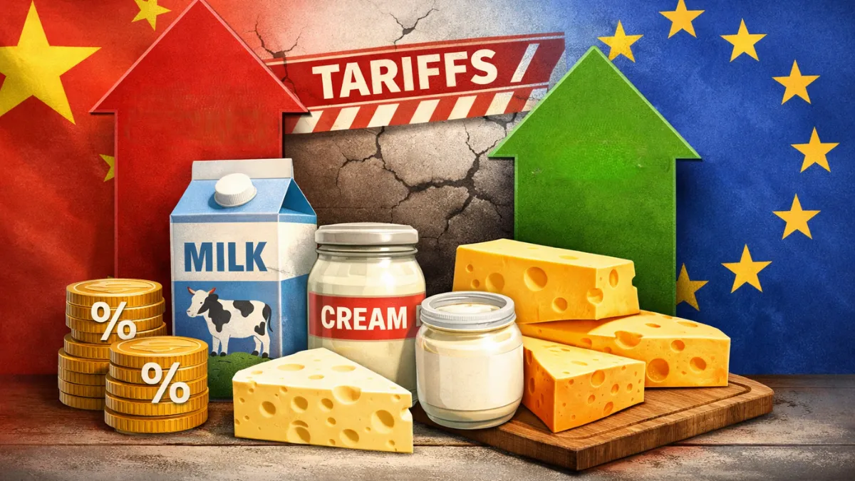 China Imposes Steep Tariffs on EU Cheese and Cream as Trade Tensions Escalate