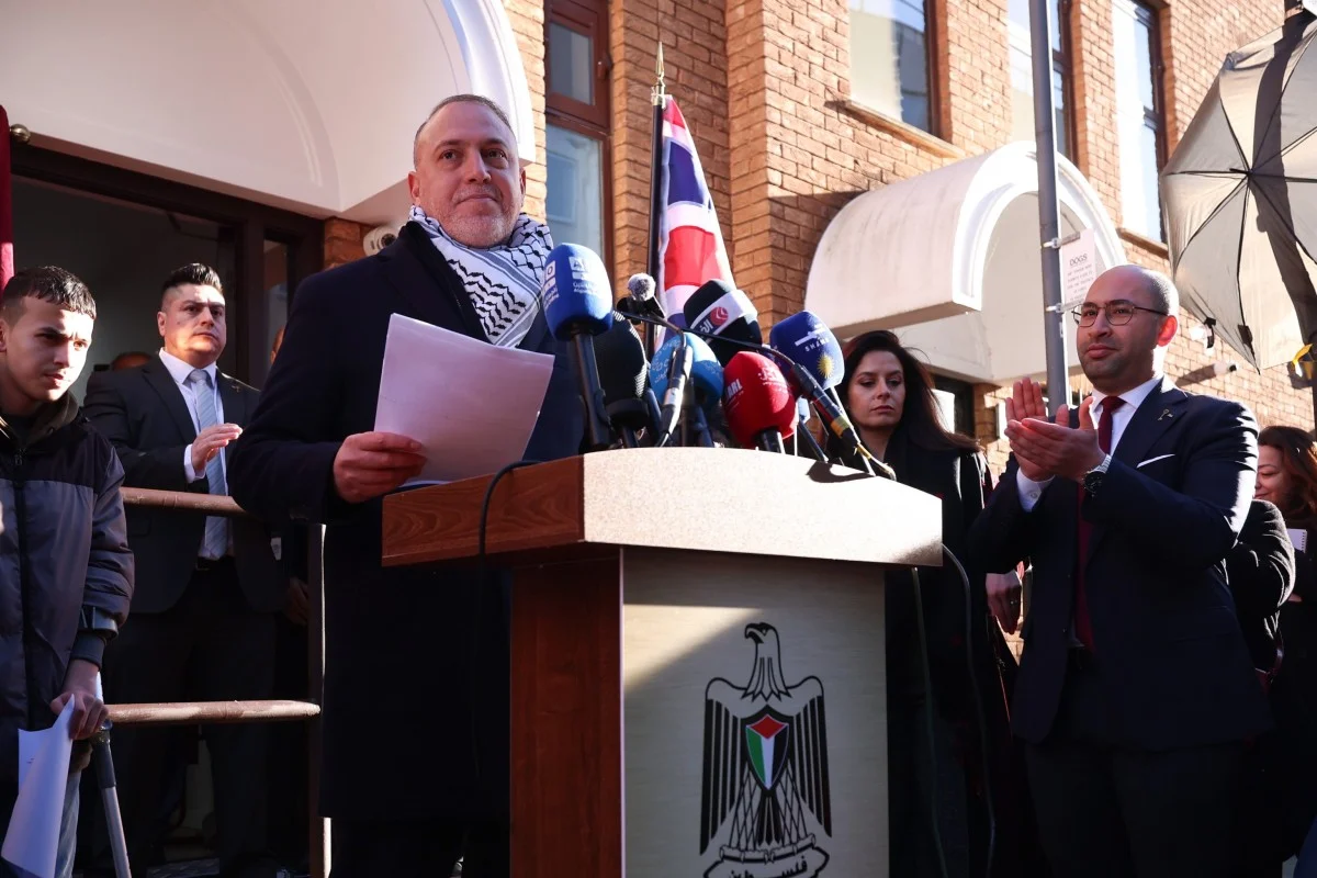 Palestinian embassy in the UK officially inaugurated