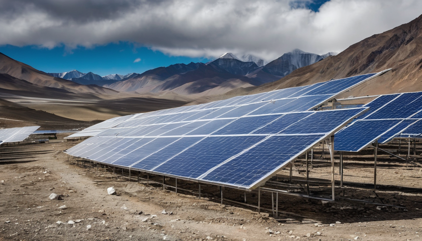 China begins Tibet high-altitude solar plant build