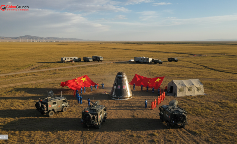 Chinese Astronauts Land After Record-Breaking Mission
