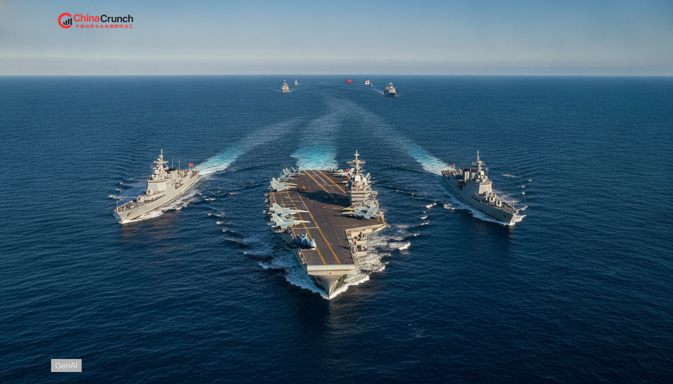 China Japan tensions flare over carrier drill encounters